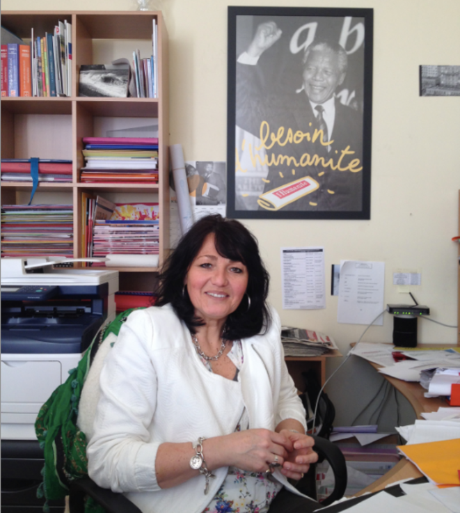 Nathalie Nail, dans son bureau à la section PCF du Havre © S.A Nathalie Nail, dans son bureau à la section PCF du Havre © S.A